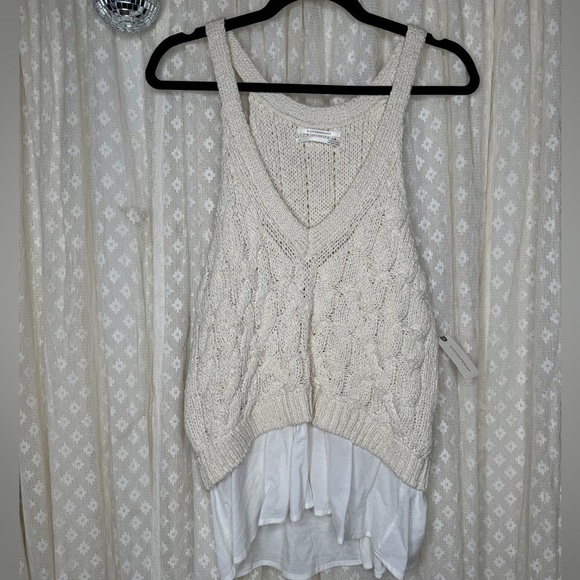 Anthropologie Twofer Cable-Knit Sweater Tank - Picture 7 of 7